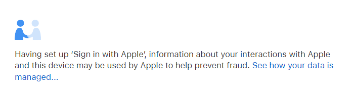 Apple fraud-prevention information